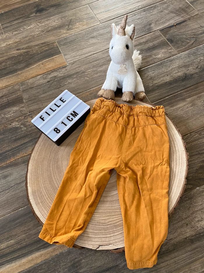 Pantalon Moutarde Fille 18 Mois - photo numéro 2