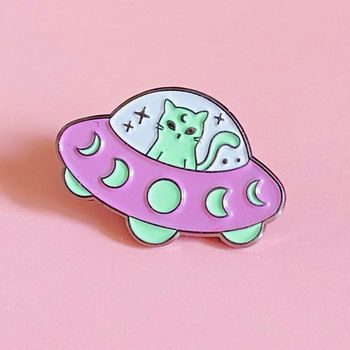 Pins Alien Chat Ufo