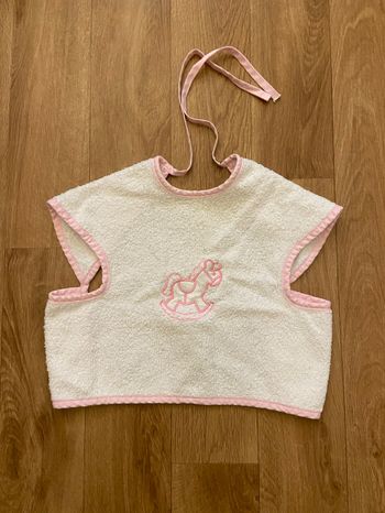 Bavoir tablier fille 6 à 18M