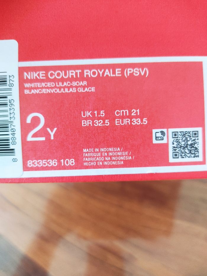 Baskets Nike court royale T 33.5 - photo numéro 8