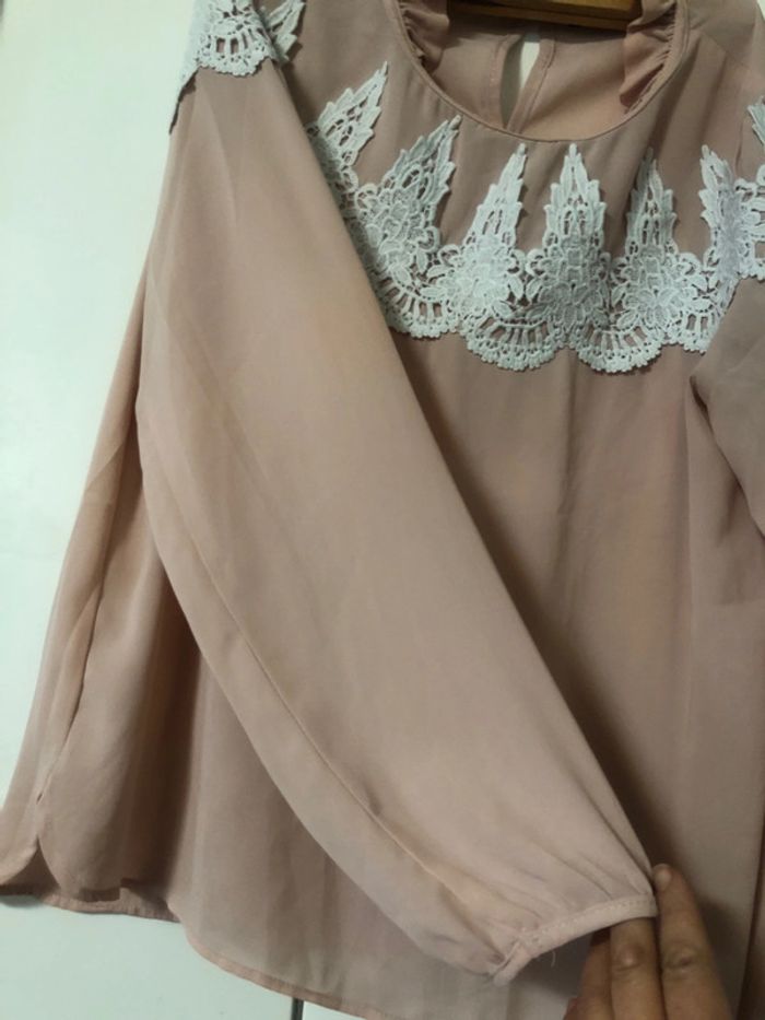 Chemise habillée/Tunique habillée brodée . Taille M .38/40 - photo numéro 14