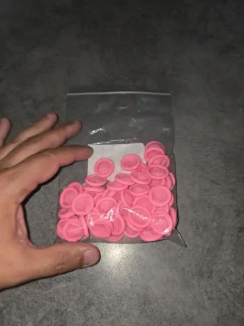 [NEUF] Lot de 50 protège doigts roses