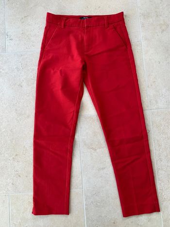 Pantalon chino rouge