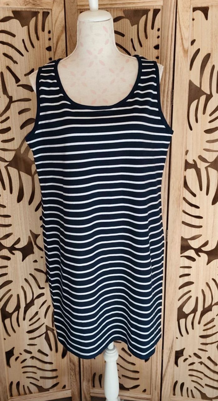Robe marinière T 46/48 Blancheporte