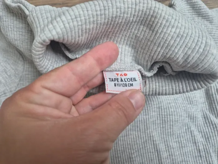 Tshirt manche longue col roulé 8 ans tape à l'œil - photo numéro 2