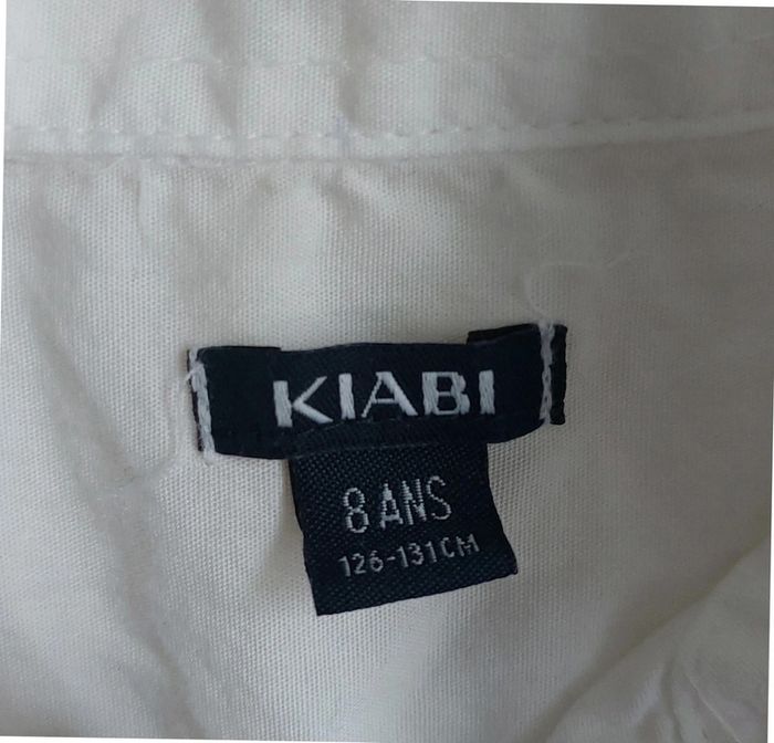 Chemise blanche Kiabi garçon 8 ans- neuve - photo numéro 3