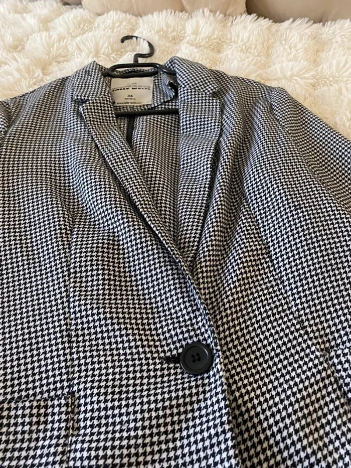 Blazer motif pied de poule taille 36 - photo numéro 4