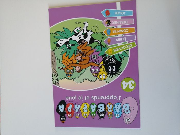 lot barbapapa peluche sac et livres d'activités - photo numéro 5