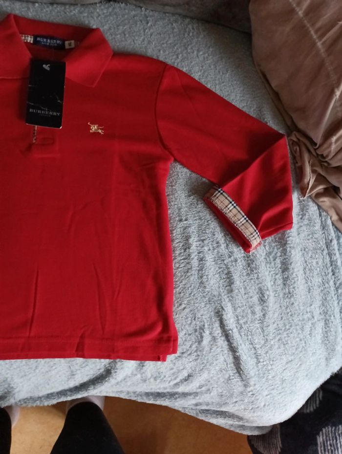 Polo manches 3/4 garçons taille 10 ans neuf - photo numéro 2