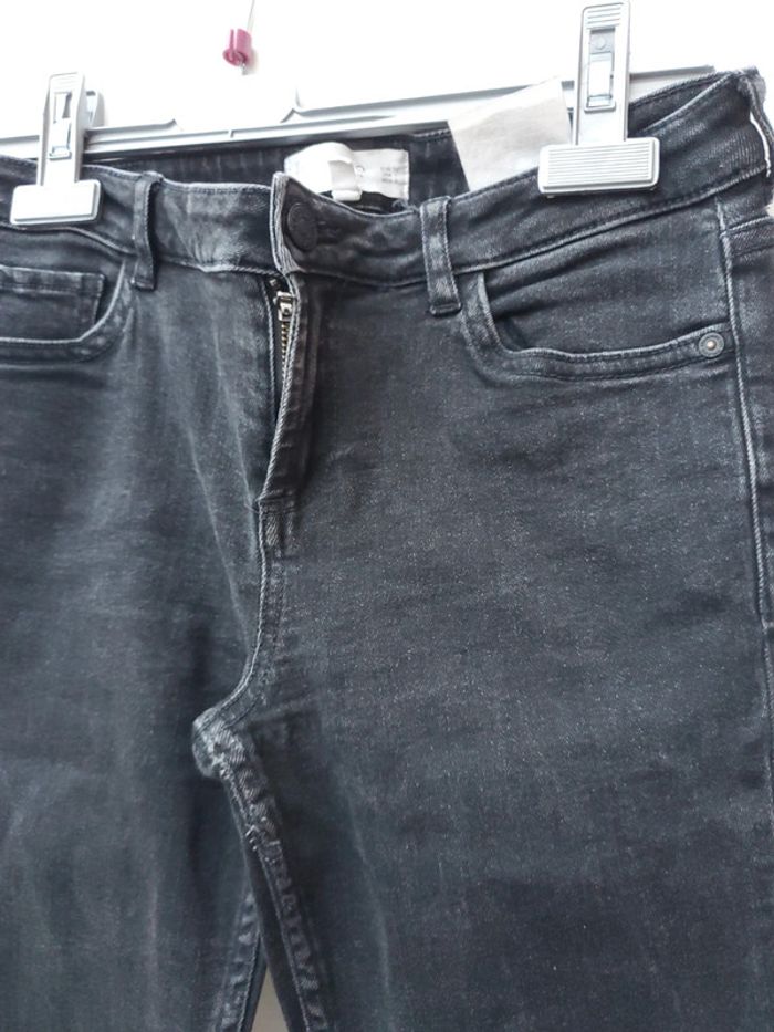 Pantalon jean slim noir Mango 32 - photo numéro 3