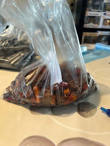 Lot de lego marron