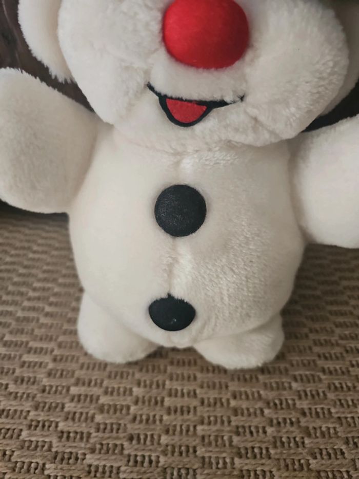 Grande peluche bouli bonhomme de neige vintage - photo numéro 4