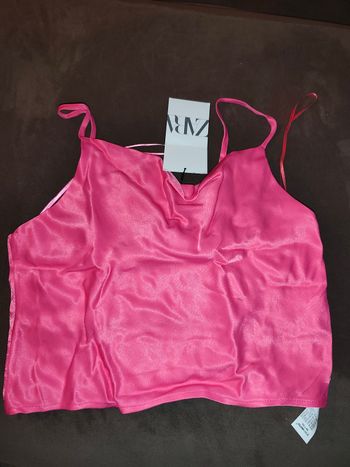Zara - top rose fushia