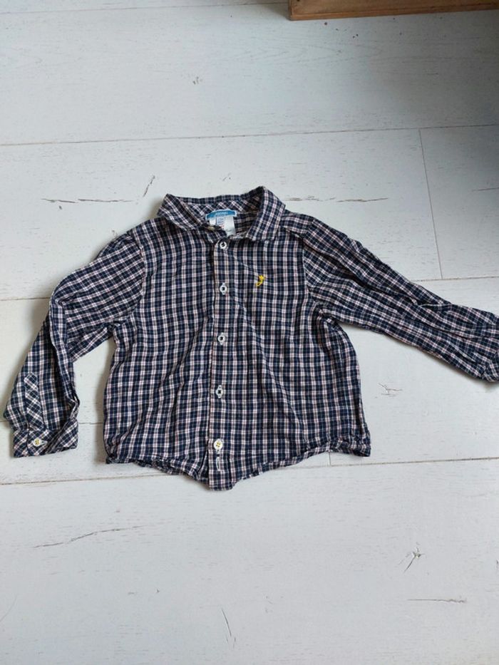 Chemise à carreaux Jacadi Taille 24 mois