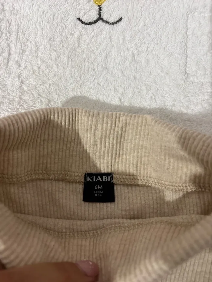 Pantalon beige 6 mois - photo numéro 2