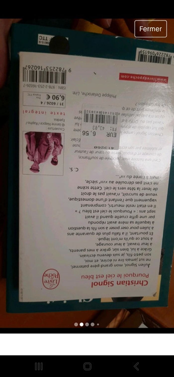 Livre de poché signol - photo numéro 2