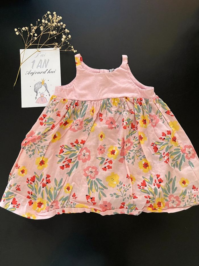 Robe à fleur 12 mois