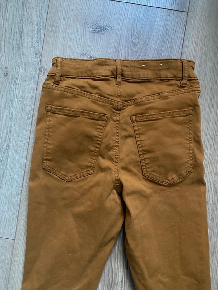Pantalon slim jaune moutarde taille 34 - photo numéro 5