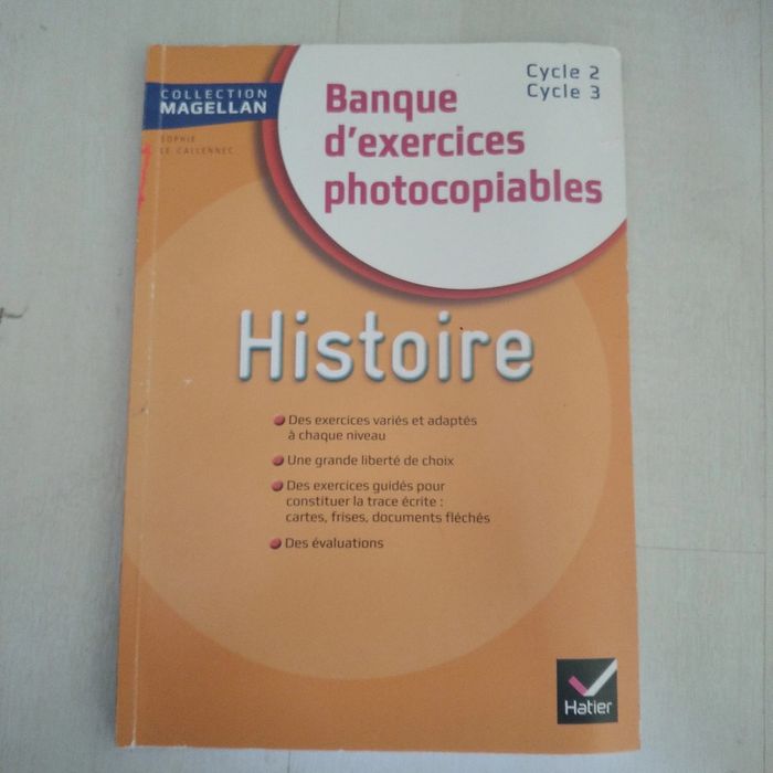 Exercices photocopiables Histoire Cycle 2 et 3 Magellan