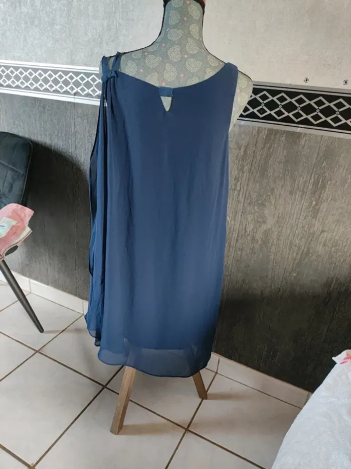 Tunique bleu marine sans manche aisselle a aisselle 48 - photo numéro 7