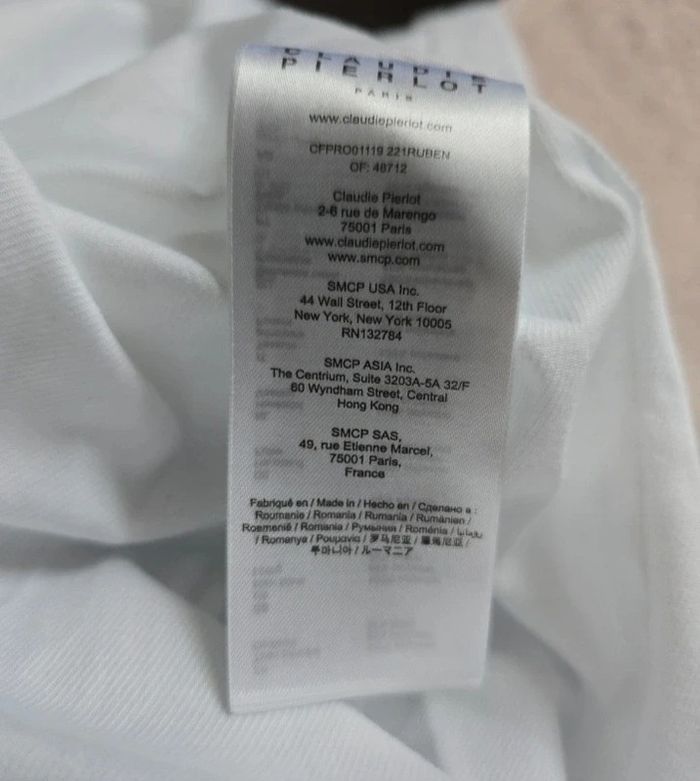 Robe d'été Claudie Pierlot Paris à fleurs bleues taille 38 - photo numéro 12