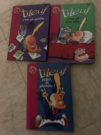 Lot de 3 livres bibliothèques rose Titeuf