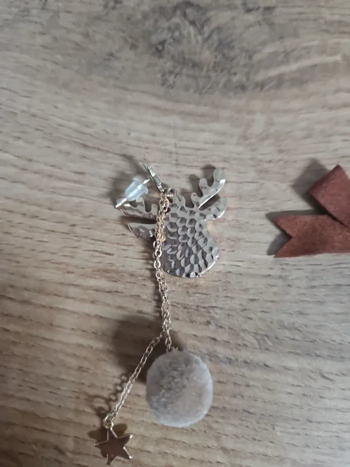 Boucles d'oreilles pendante Noël neuve fantaisie - photo numéro 2