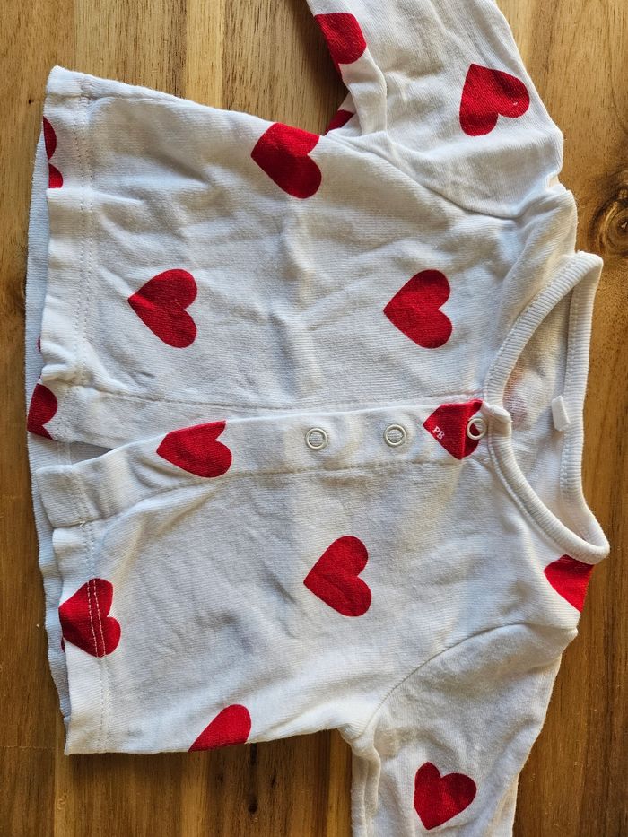 Veste gilet petit bateau cœur 3 mois - photo numéro 2