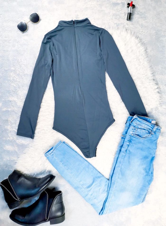 Body col V gris anthracite- T.S ou T.36 🖤 - photo numéro 3