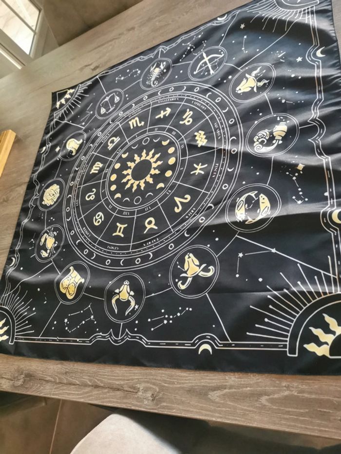Nappe de tarot ou divinatoire astrologie grand format - photo numéro 3