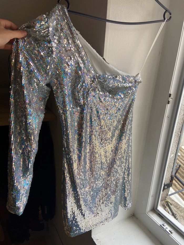 Robe asymétrique à paillettes Pimkie - photo numéro 3
