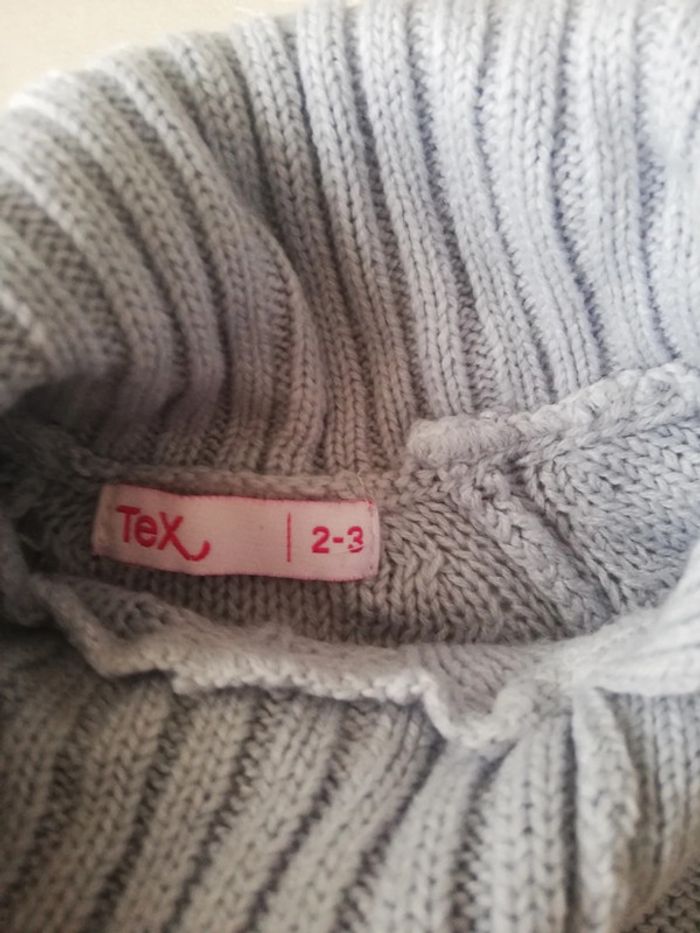 Pull gris sans manches 2/3 ans Tex - photo numéro 2