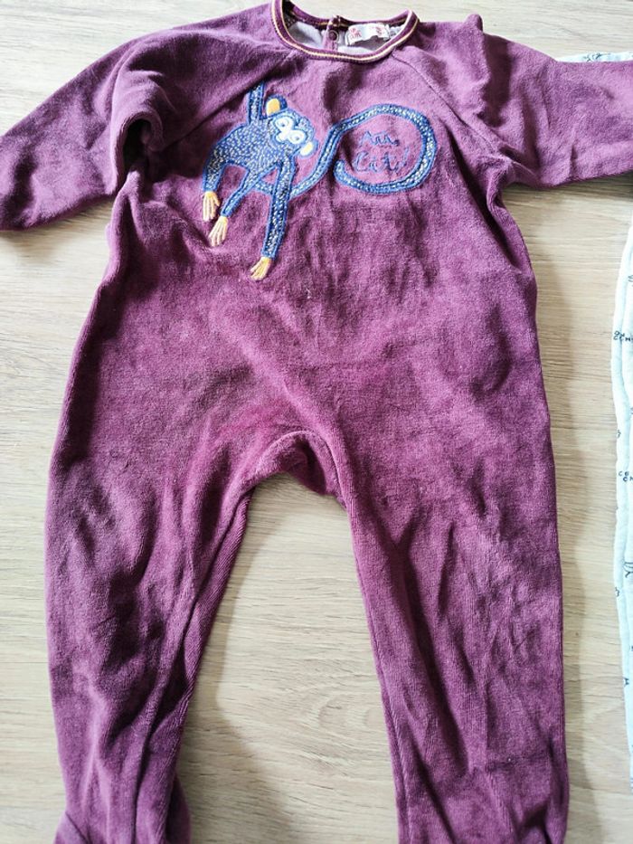 Lot de 3 pyjamas Bout'chou, Dp'am, Orchestra 12 mois - photo numéro 4