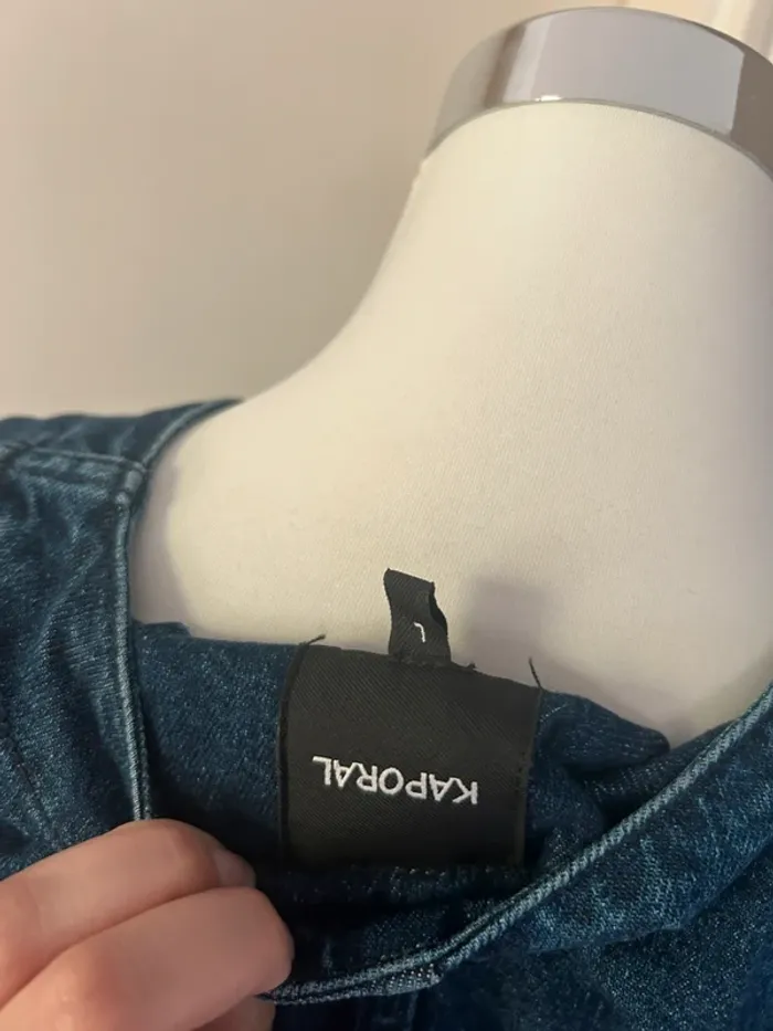 Kaporal Robe portefeuille en jean bleu femme - photo numéro 7