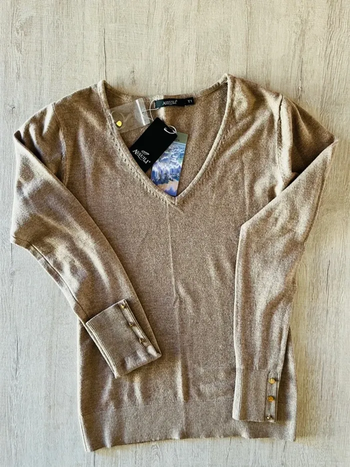 Pull col en v neuf Femme Assuili