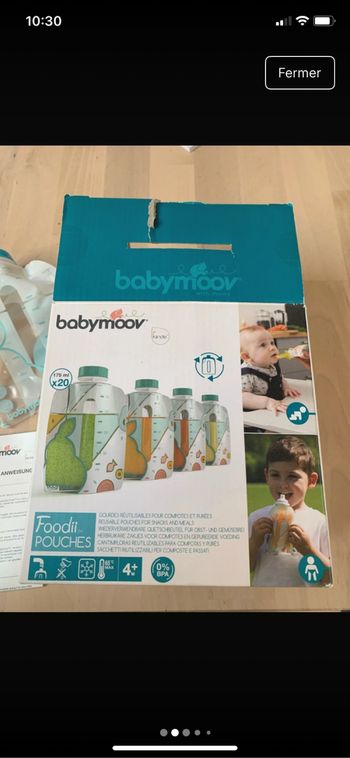 Gourdes réutilisables pour compotes et purées Babymoov