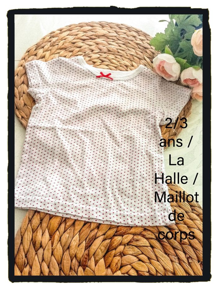 2/3 ans La Halle maillot de corps toutes saisons /Excellent état - photo numéro 3