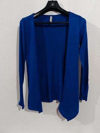 Gilet bleu cache cache taille 2