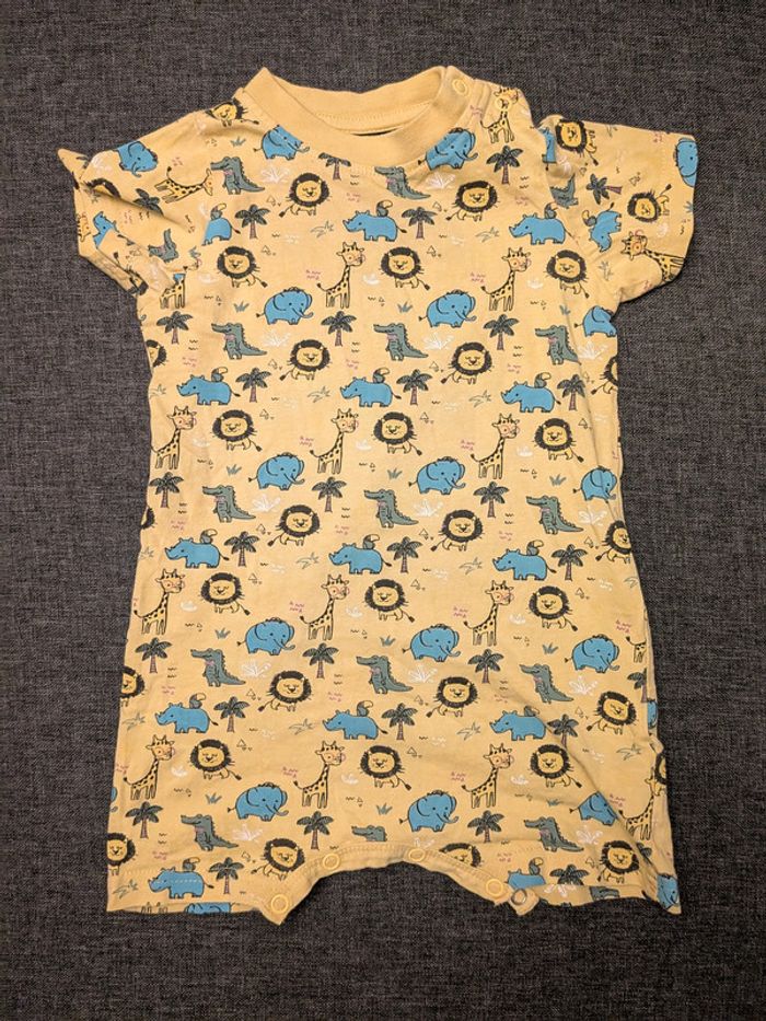 Lot de 3 pyjamas léger été - 12 mois - Multimarques - très bon état - photo numéro 4