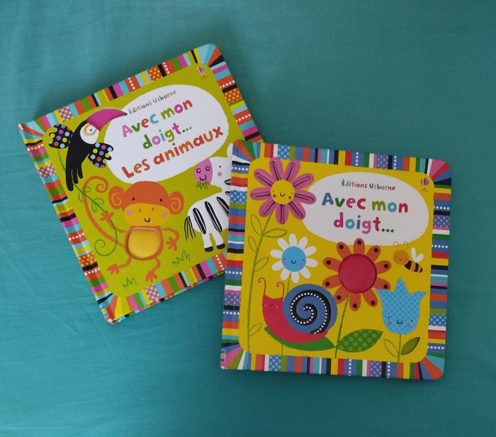 Lot livres à toucher "Avec mon doigt"