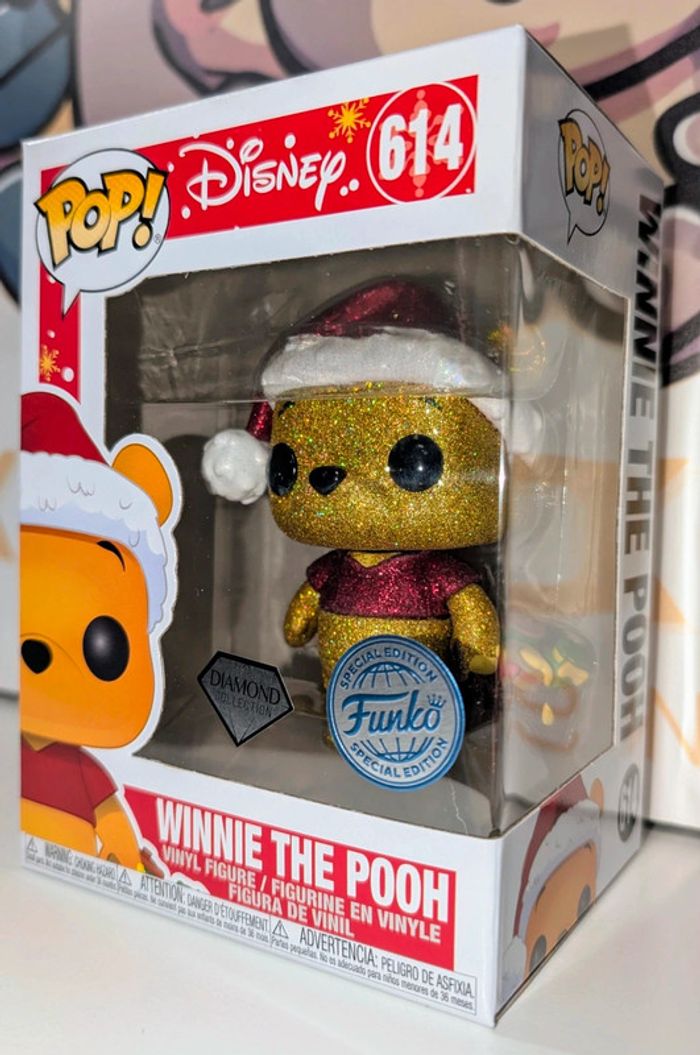Disney - Winnie L'Ourson Pop - Winnie L'Ourson "Noël" (Diamond Glitter) N° 614 - photo numéro 2