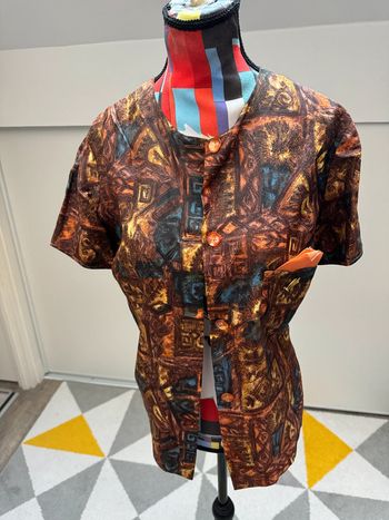 Blouse à manches courtes vintage Taille 42