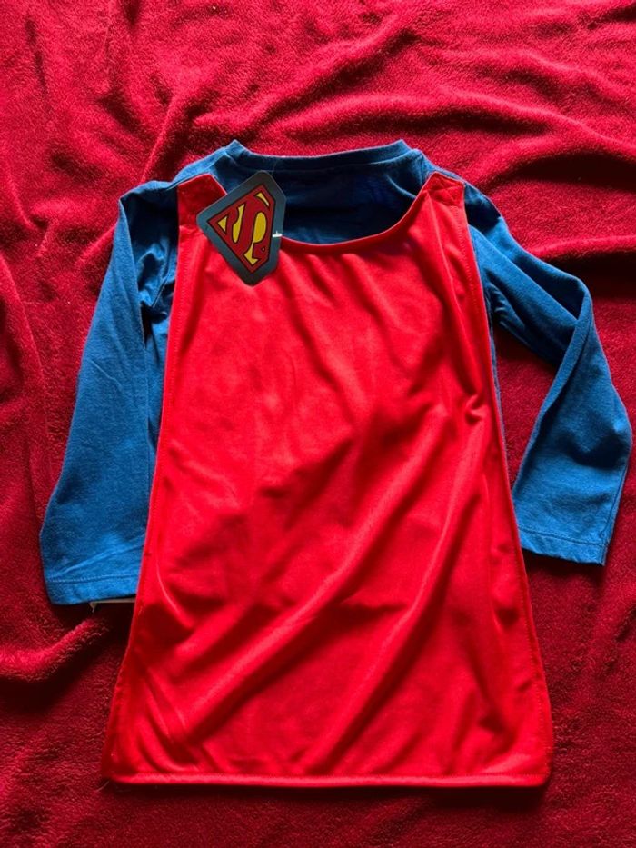 tee shirt manche longue superman - photo numéro 2