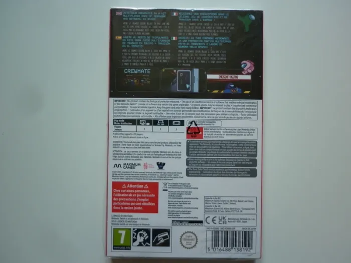 Among Us Crewmate Edition Jeu Vidéo Nintendo Switch - photo numéro 2