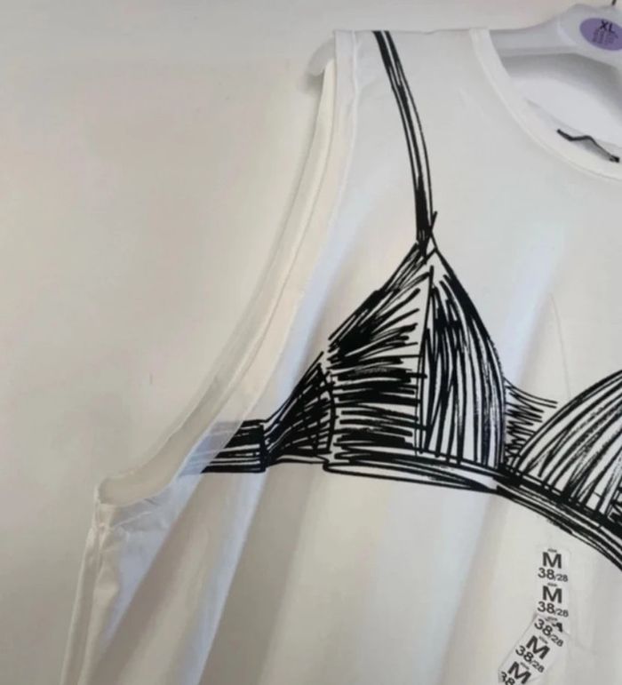 T-shirt tunique, plage de marque Zara, taille M Neuf - photo numéro 2