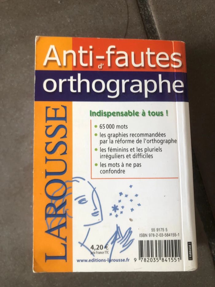 Dictionnaire Larousse anti-fautes d’orthographe 📕 - photo numéro 3