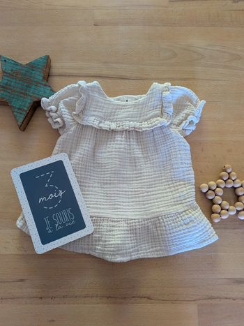 Vertbaudet
Robe en gaze de coton bébé - vanille