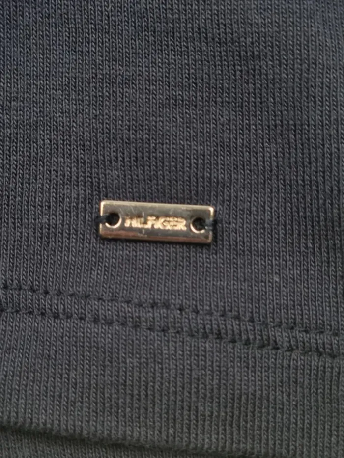 Haut manches 3/4 Tommy Hilfiger marine avec cordon – Taille M Femme - photo numéro 8