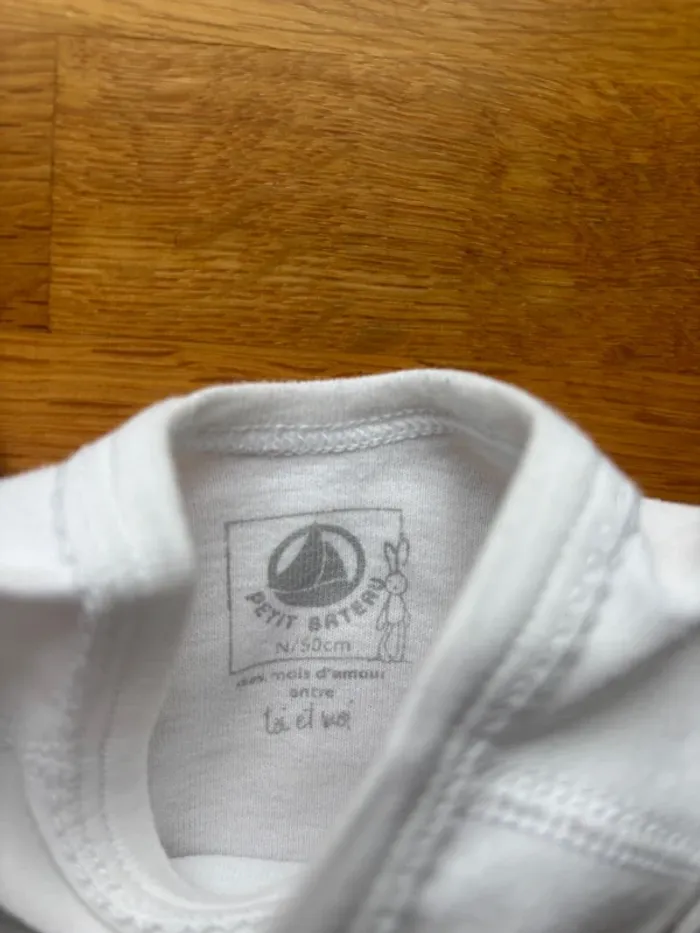 Lot 2 bodies croisés ML petit bateau naissance 1 mois - photo numéro 2