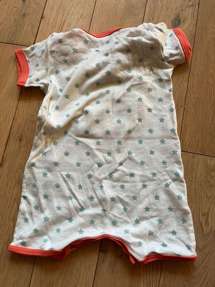 Combishort 3 mois petit bateau neuf pyjama court - photo numéro 3